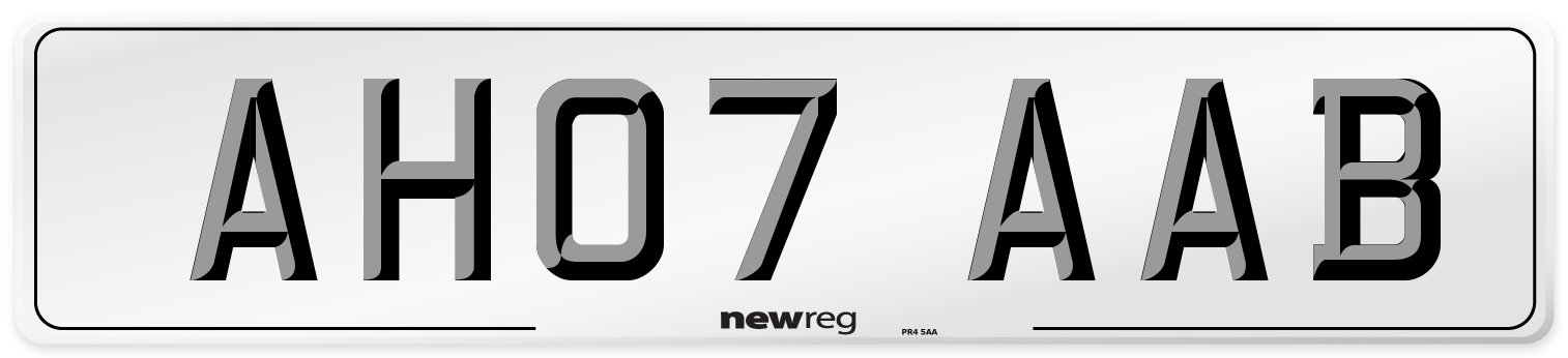 AH07 AAB Number Plate from New Reg